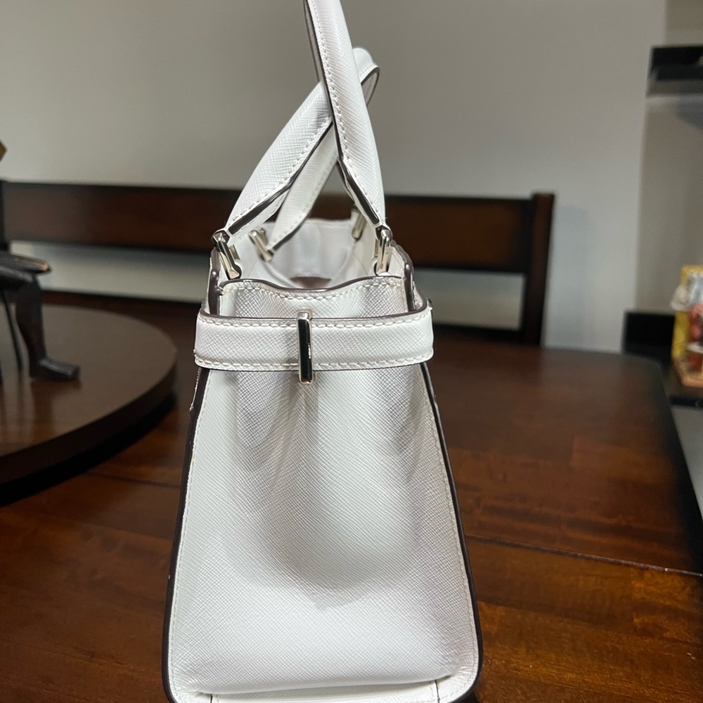 kate spade White Saffiano Leather Top-Handle Bag - Picture 3 of 5